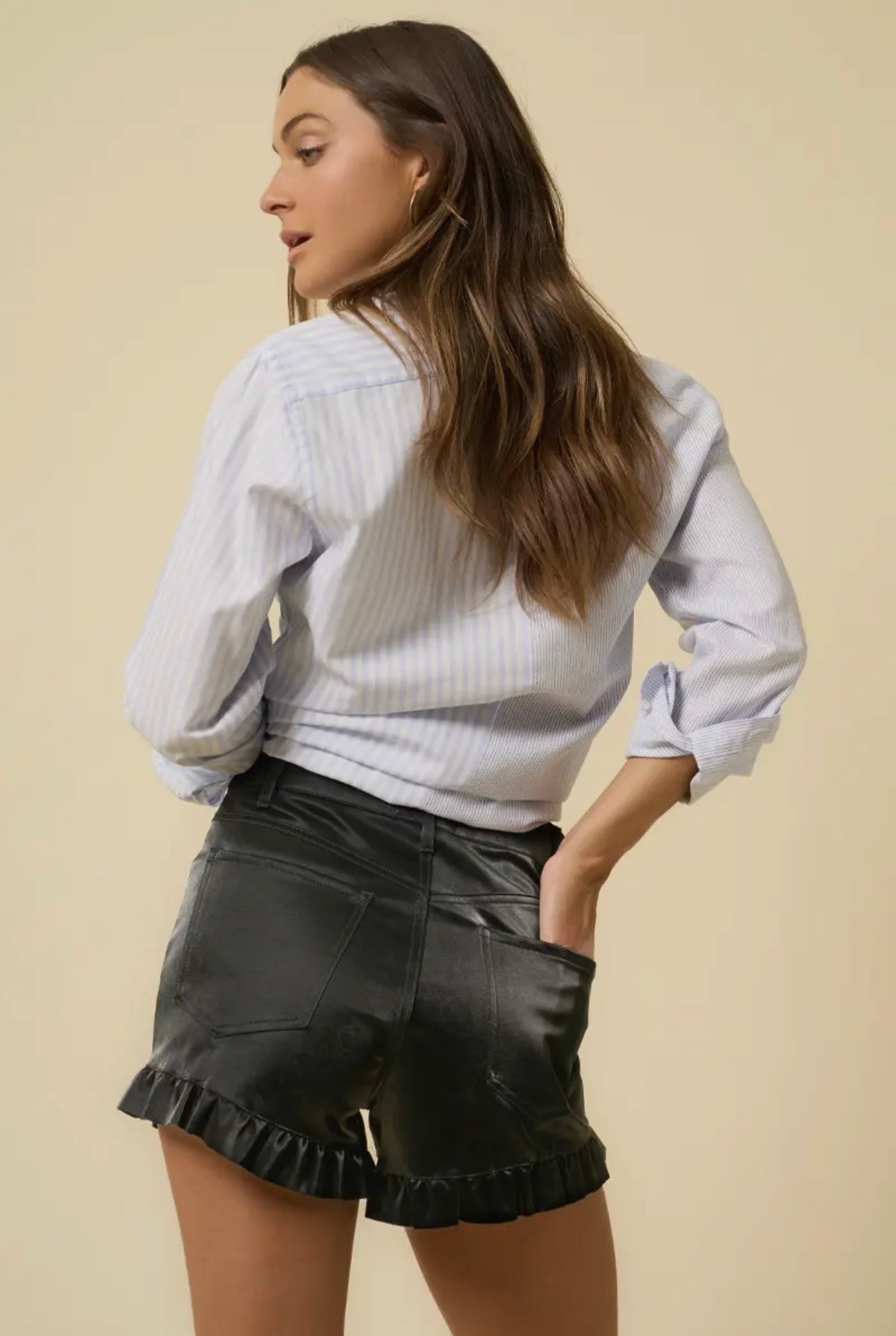 The High Rise Ruffle Shorts