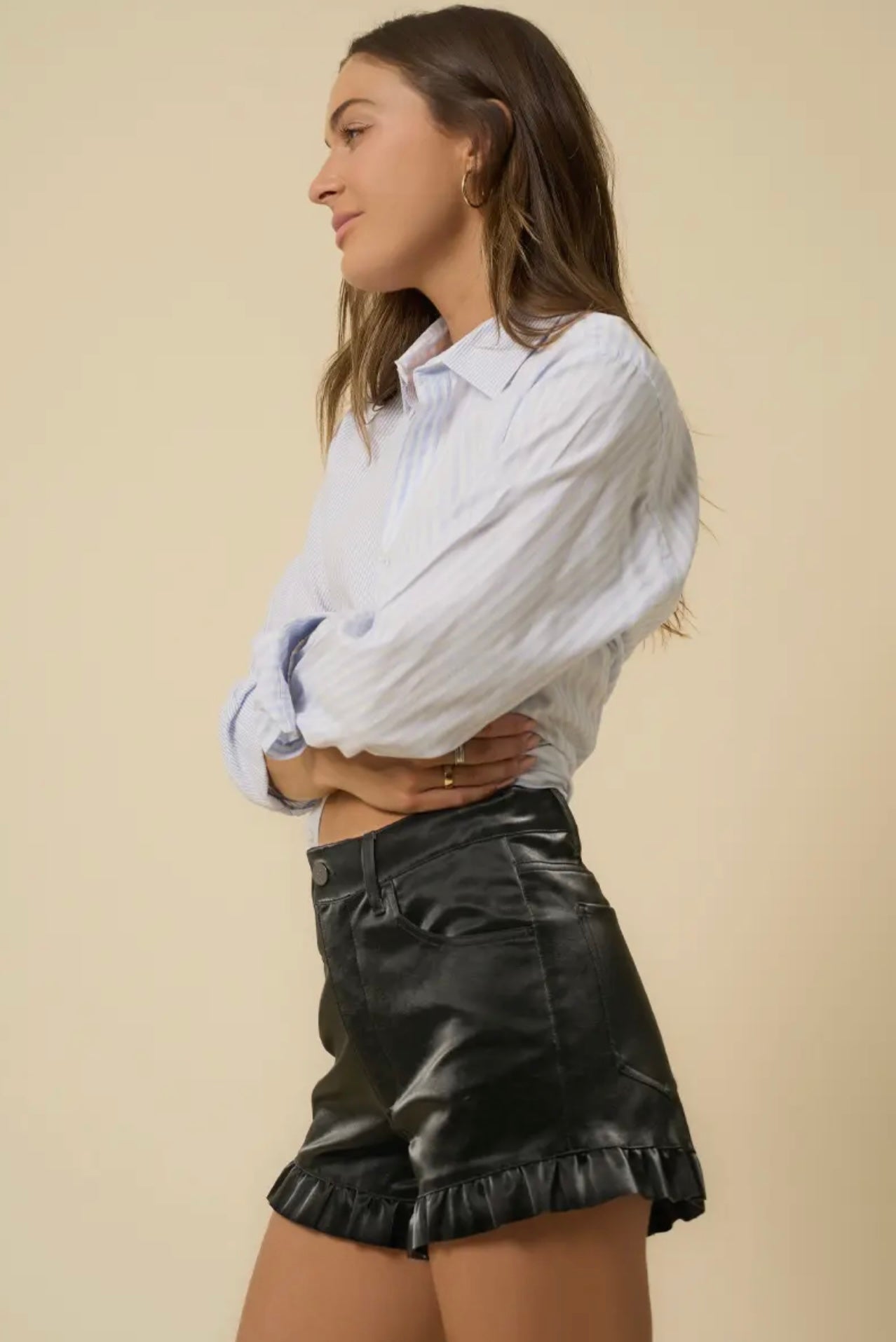 The High Rise Ruffle Shorts