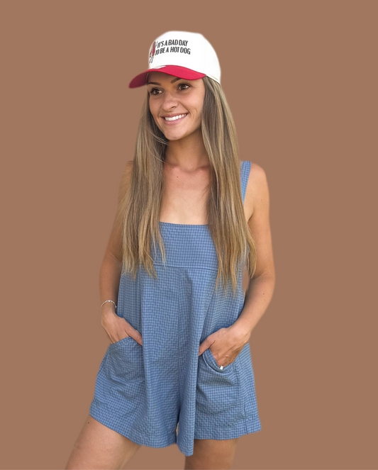The Plaid Relaxed Romper