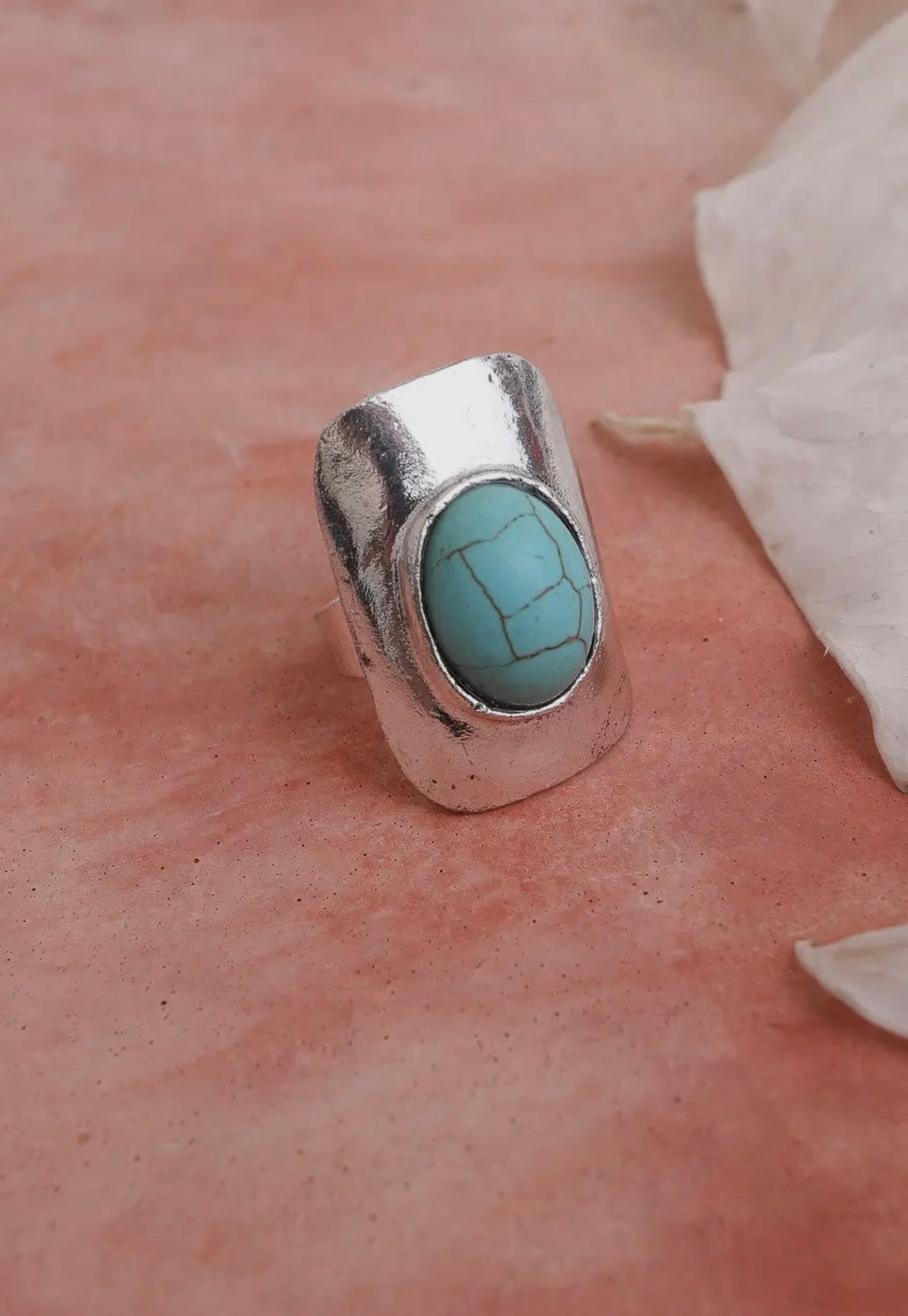 Turquoise adjustable ring