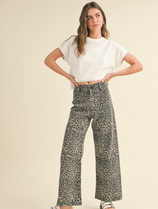 Leopard print pants