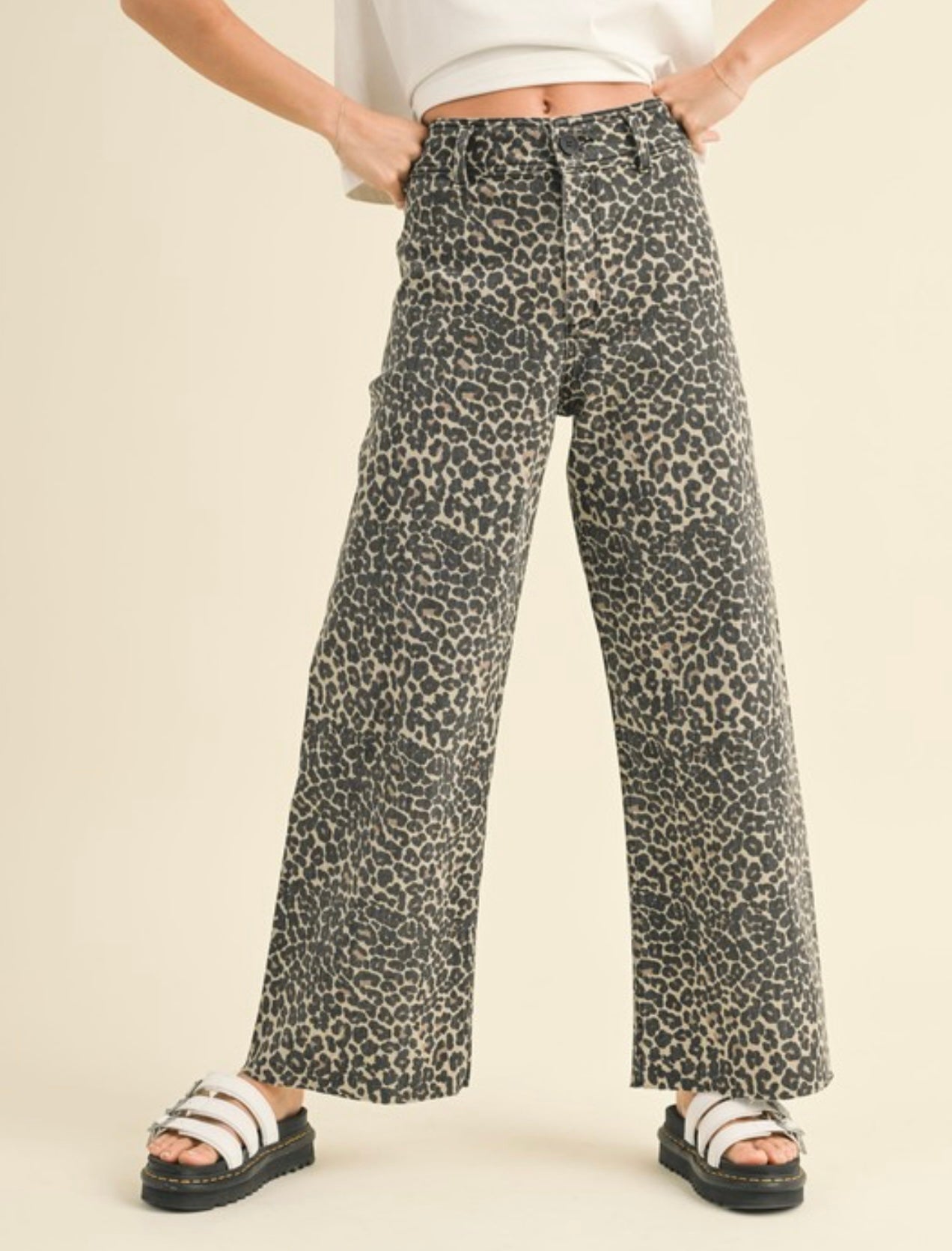 Leopard print pants