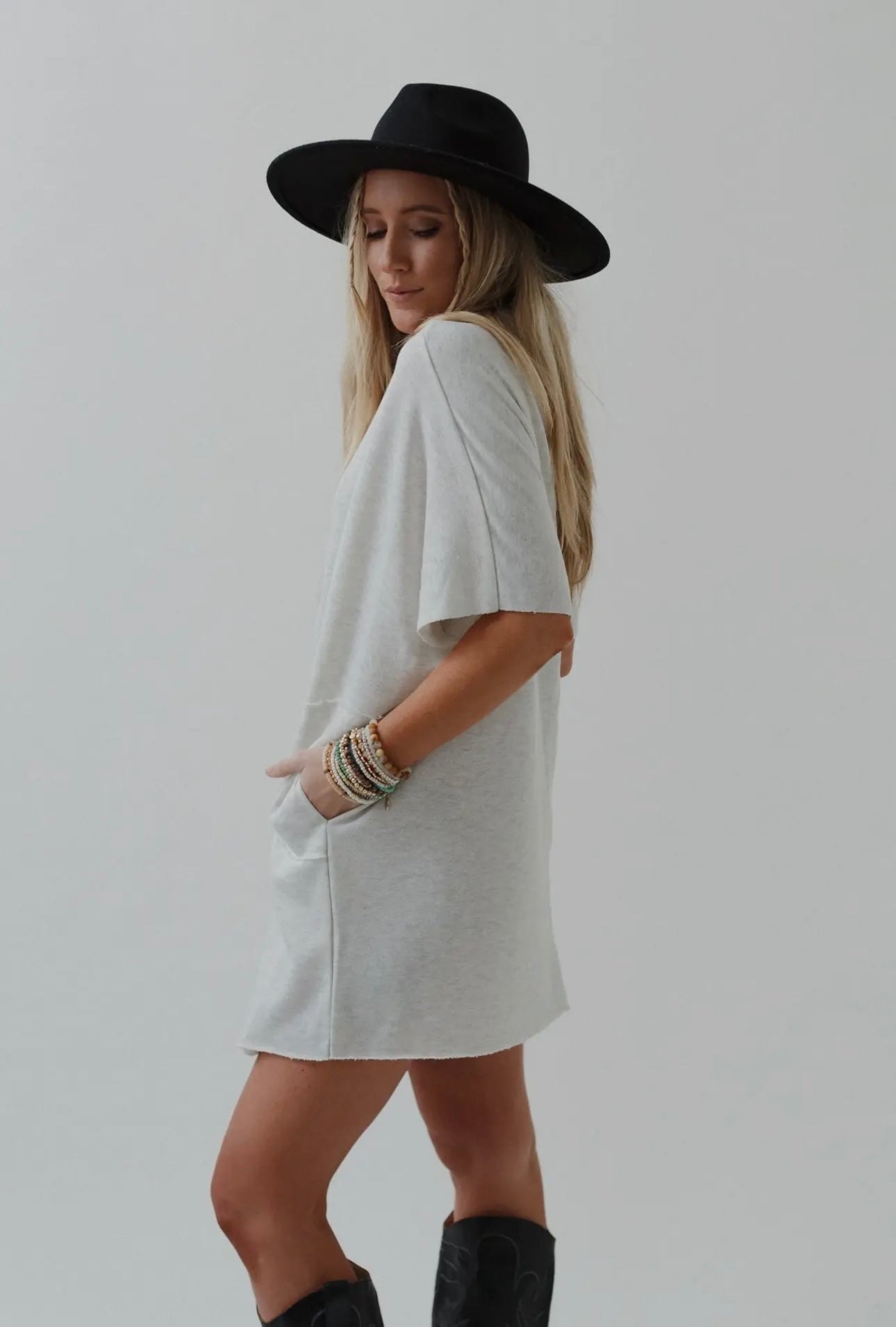 Laid back luxe dress